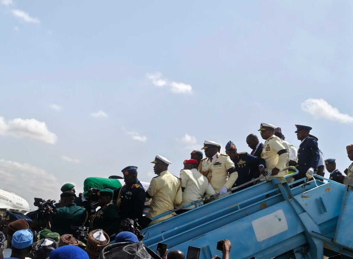 Body of Former President Buhari Arrives in Katsina for Burial