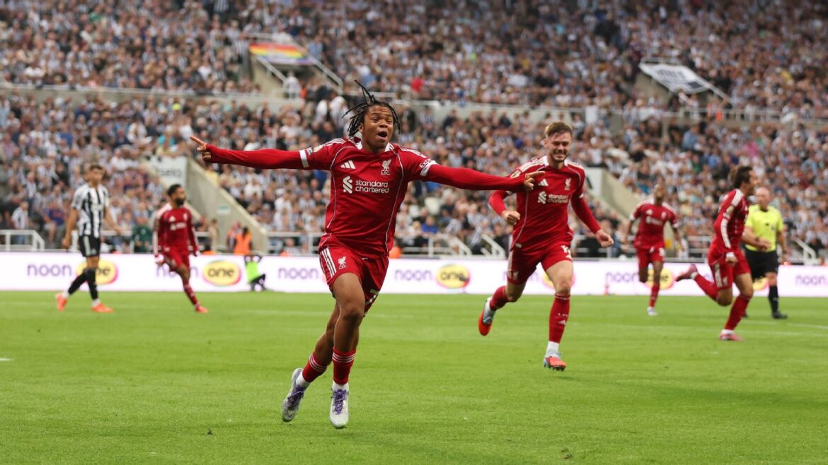 Liverpool Edge Newcastle as 16-Year-Old Ngumoha Makes History