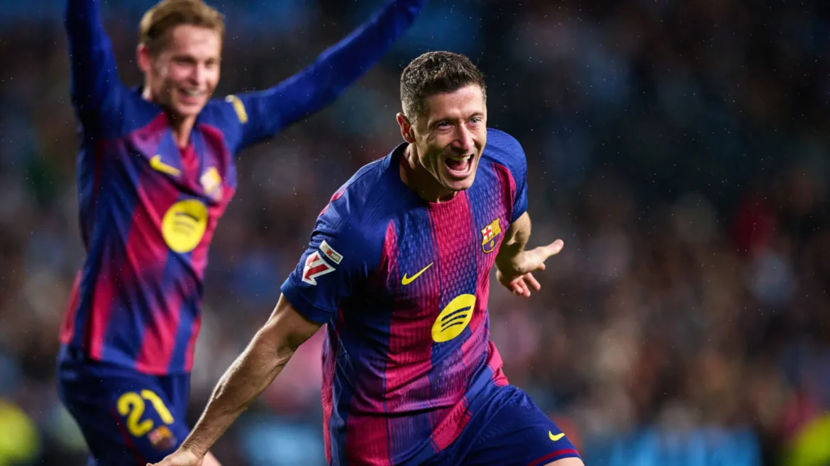 Barcelona Edge Celta Vigo 4‑2 as Lewandowski Scores Treble